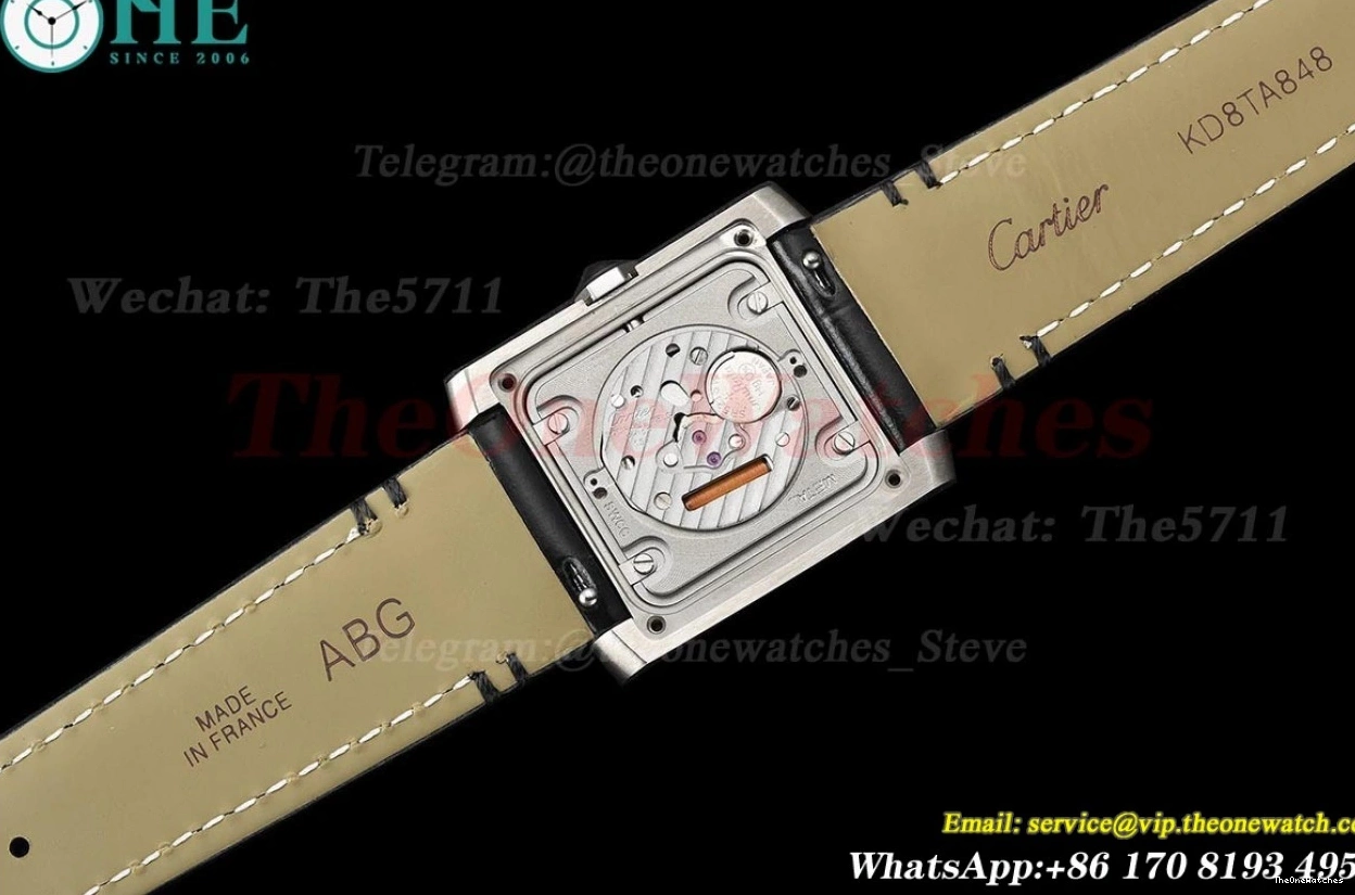 Silver Tank Black 8848F Française 27mm LE SS Dial Quartz 0107